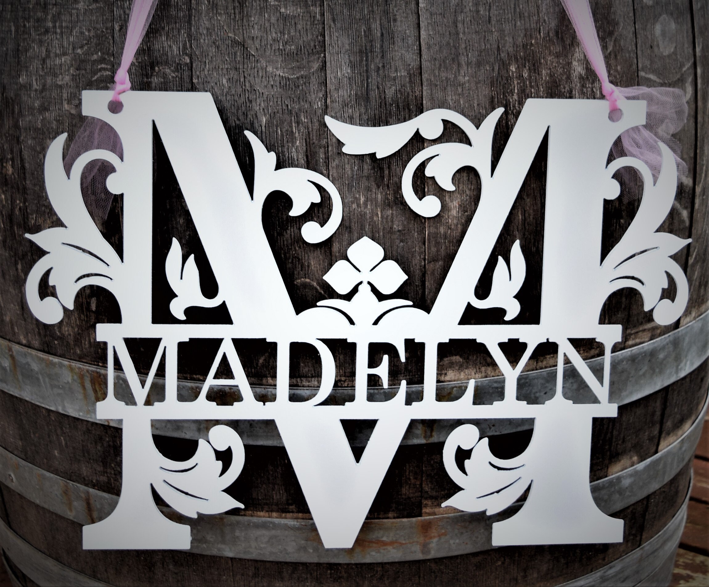 metal name signs for nursery