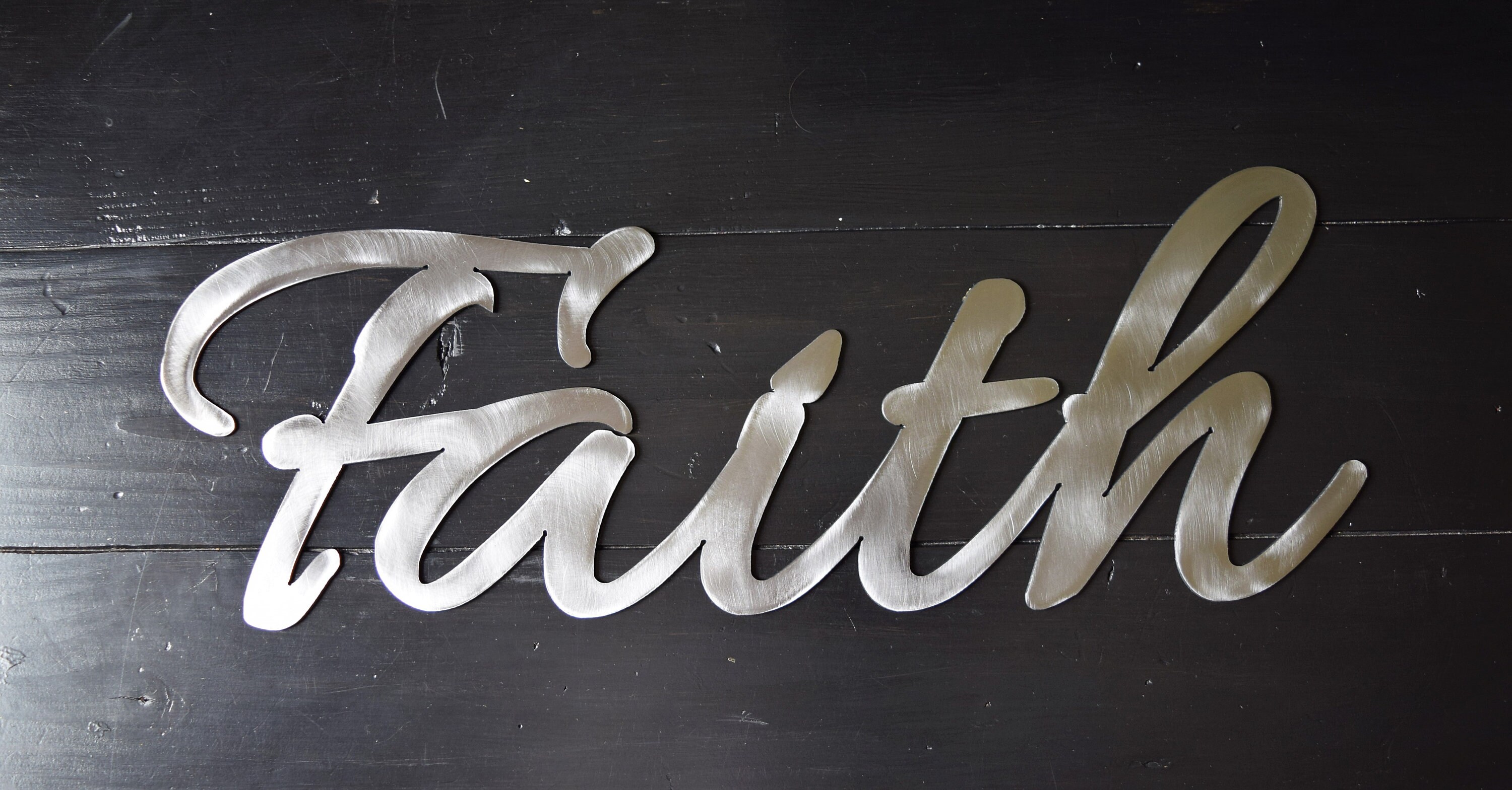 Metal Faith Sign Metal Art Custom Metal Sign Metal Wall Art