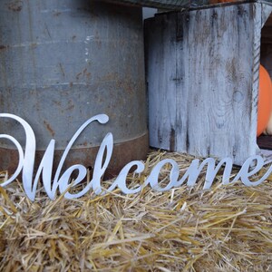 Metal Welcome Sign| Metal Wall Art| Monogram, Metal Art| Metal Wall ...