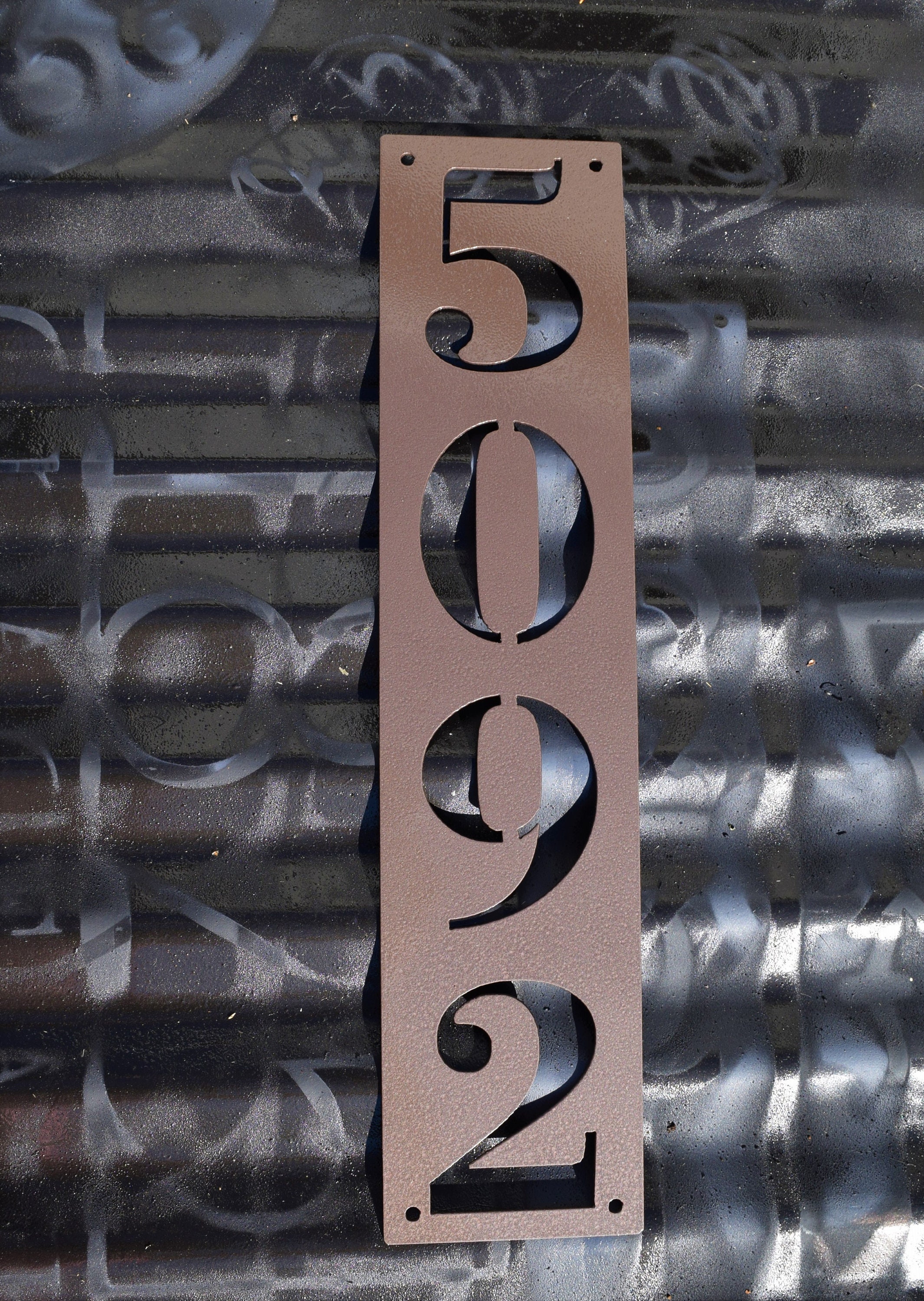  Metal  Vertical Home  Address Sign Personalized House  