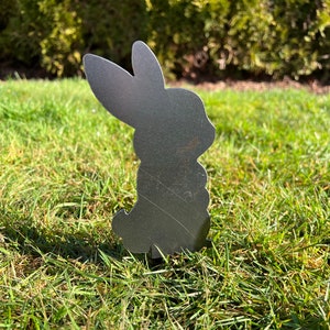 Rabbit Garden Stakes Bunny Yard Stakes Staked Yard Art Metal Staked Rabbits Custom Yard Art Easter Yard Art Easter Bunny Yard Bunny#2