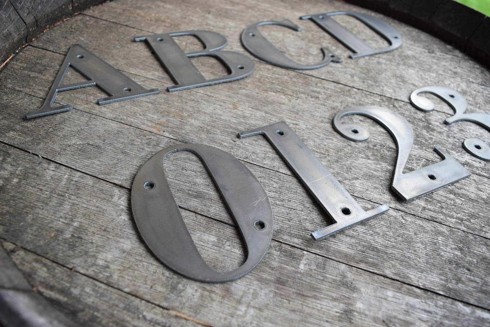 Metal Letters and Numbers Rustic Letters Metal Letters Etsy