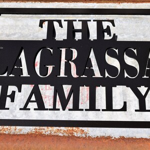 Personalized Metal Name Sign | Custom Metal Name Sign | Custom Metal Sign | Metal Farmhouse Sign | Family Name Sign