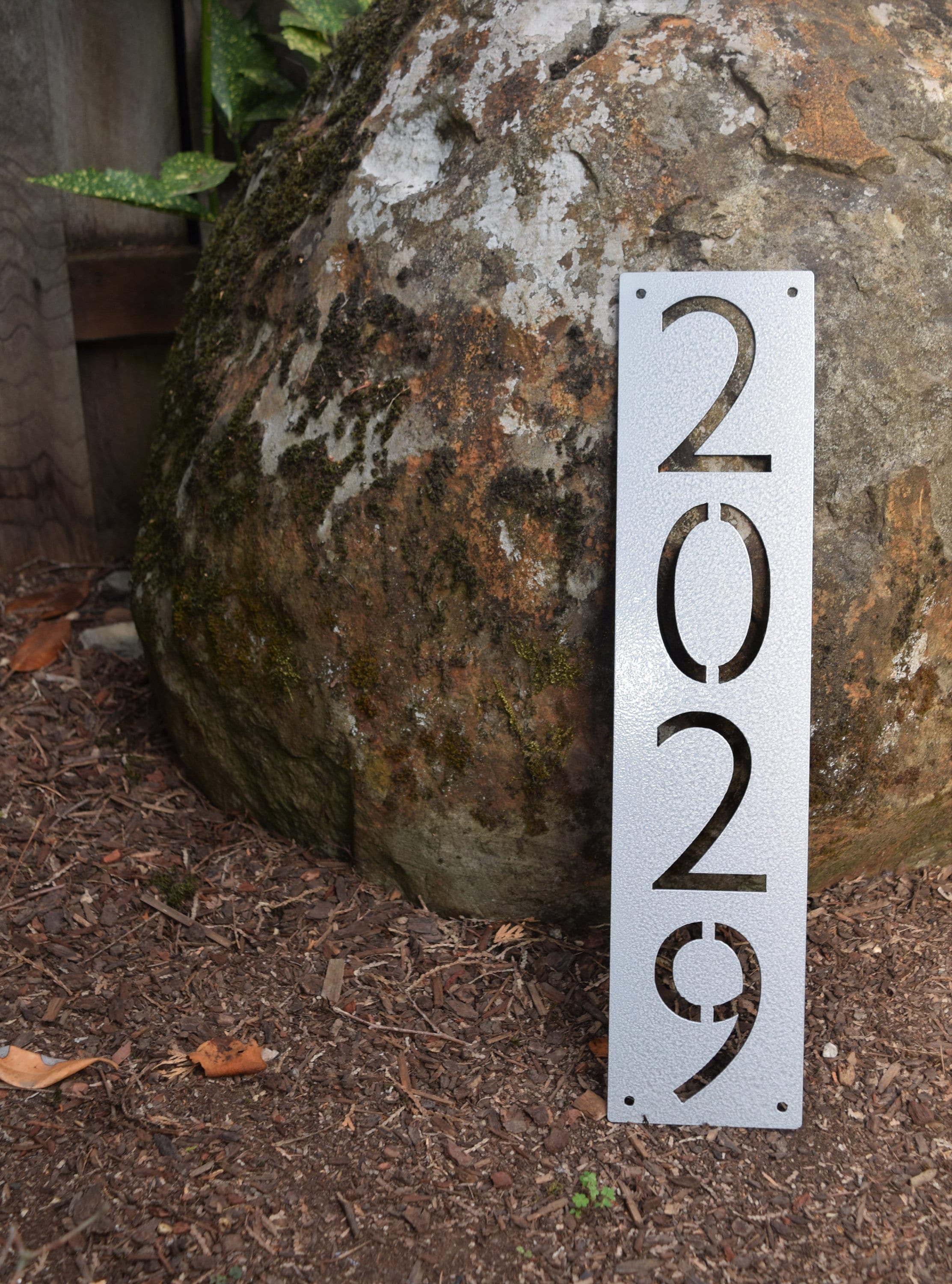Metal Vertical Home Address Sign | Personalized House Number Plaque |…