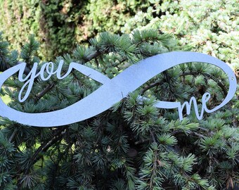 Infinity Sign | You and Me Sign | Metal Infinity | Metal Love Sign | Infinity Symbol | Wedding Sign | Marriage Sign | Valentine's Day Sign