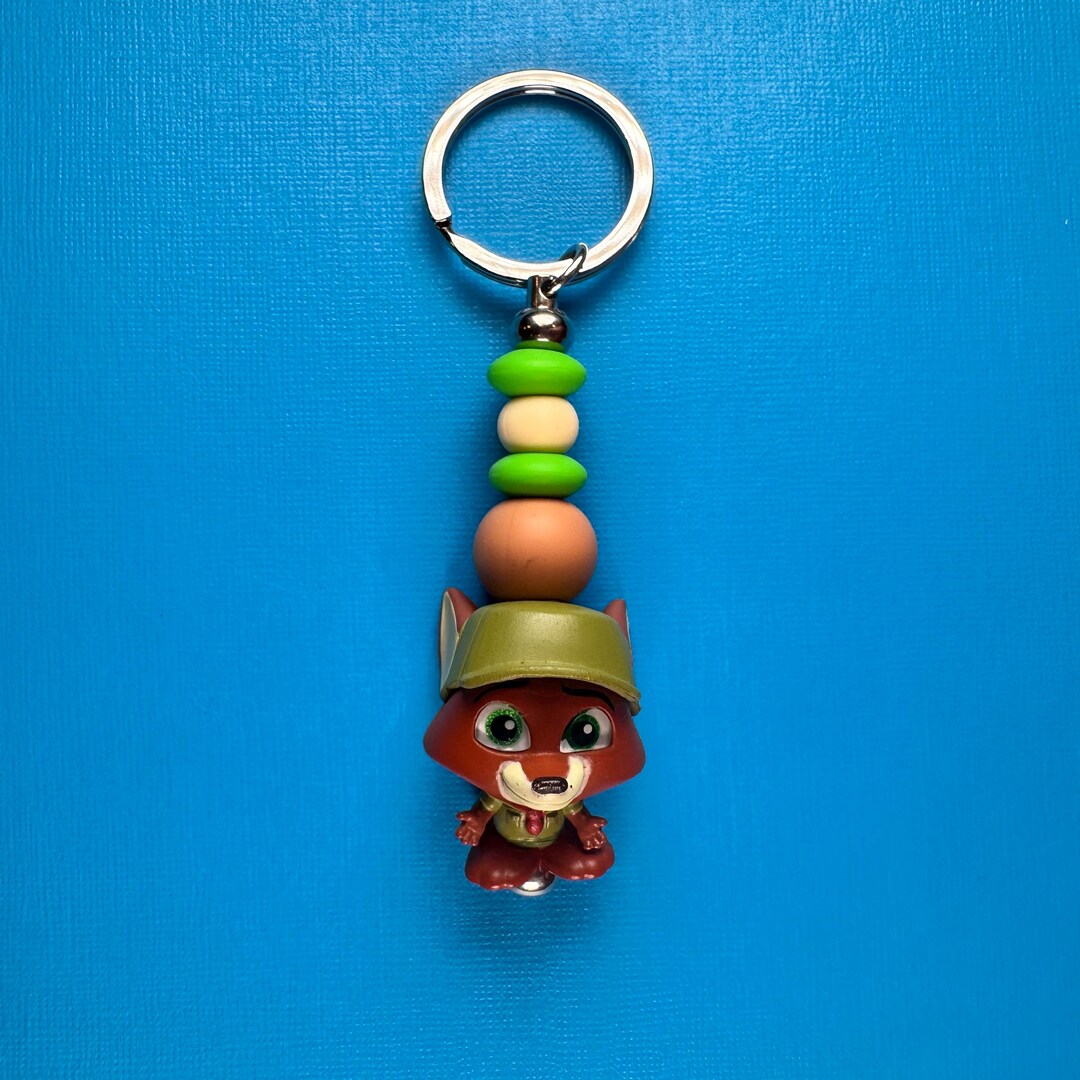 Zootopia Young Nick Wilde Doorables Keychain - Etsy
