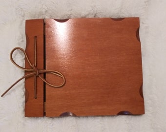 Hand made in USA wooden scrapbooks