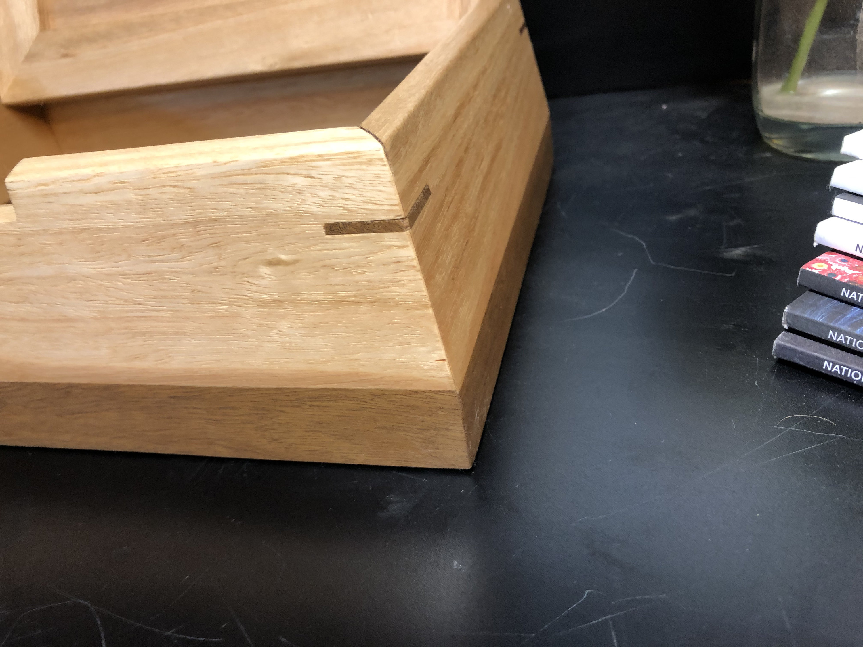 Contemporary Bevelled Timber Box American Oak and Walnut Etsy Australia