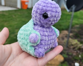 Crochet Pastel Big Booty Turtle Plush Small 4 Inch Plushie