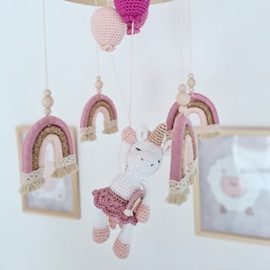 Crochet Pattern Mobile Unicorn