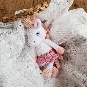 Crochet pattern unicorn Nele Babys Mobile quickly crocheted crochet small unicorn horse yourself