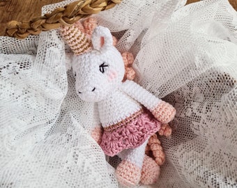 Crochet pattern unicorn Nele Babys Mobile quickly crocheted crochet small unicorn horse yourself