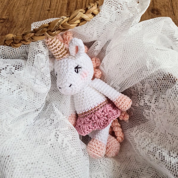 Crochet pattern unicorn Nele Babys Mobile quickly crocheted crochet small unicorn horse yourself