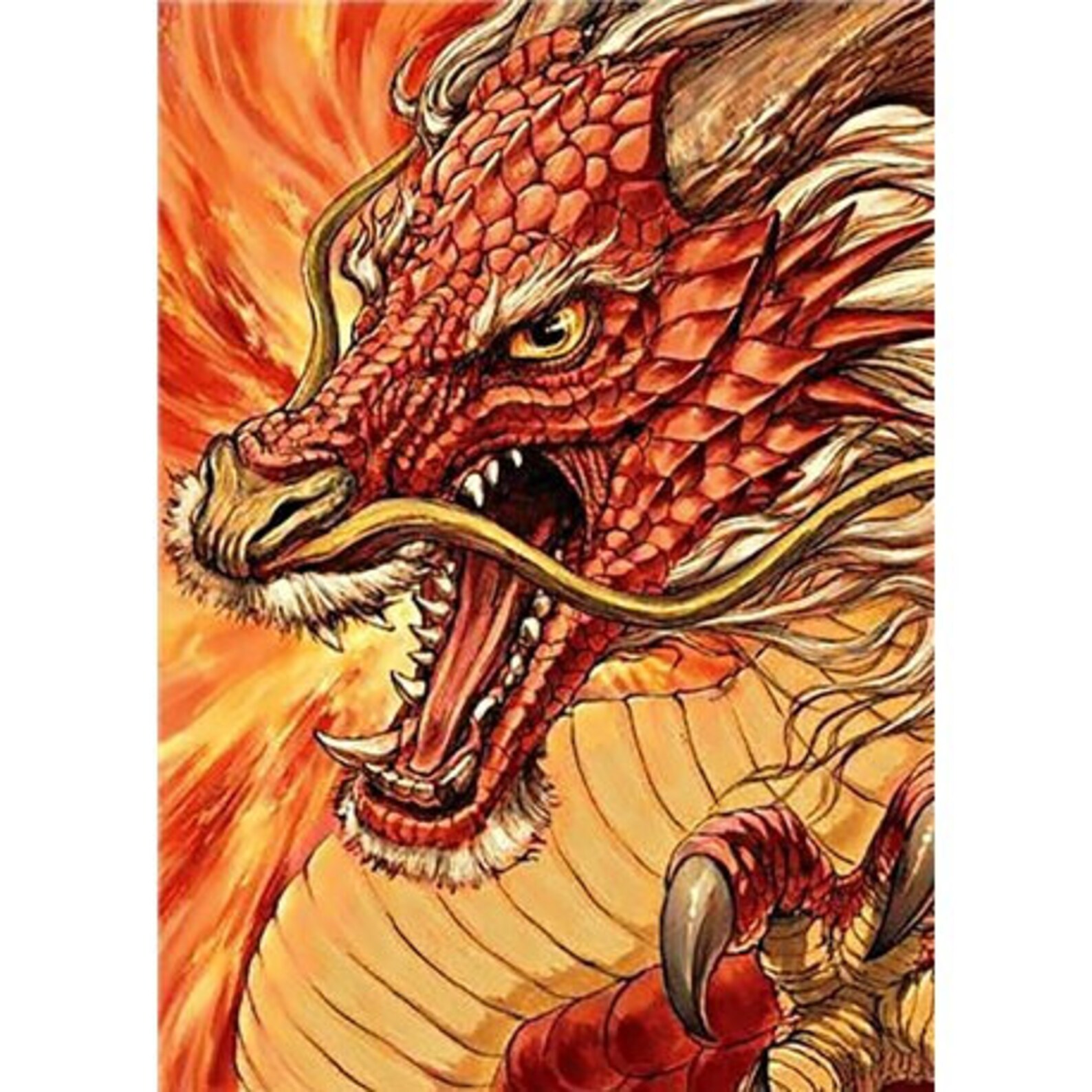 Diamond painting kit CHINESE DRAGON WD177 | Etsy