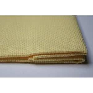 1 Pc Light Yellow  100% cotton Aida 11 ct and 16ct 50 x 50 cm