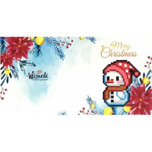 Kit di pittura a diamante biglietto BUON NATALE WC0313