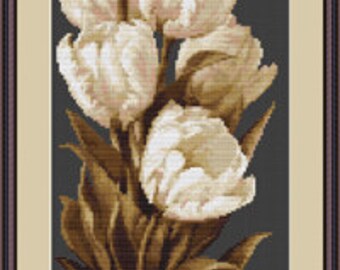Cross Stitch Kit Tulpen Luca-s Anker-Themen