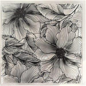 Flowers background transparent silicone clear stamp for scrapbooking album DIY craft decoration rubber stamp 3