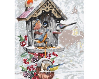 Cross Stitch Kit Bird House B2399