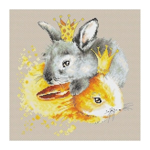 Cross Stitch Kit Bunnies B2299