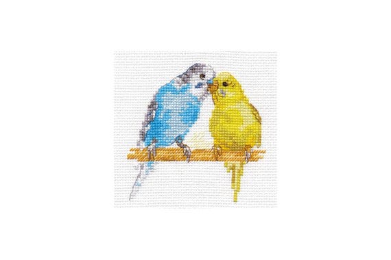 Cross Stitch Kit Parrots M-033