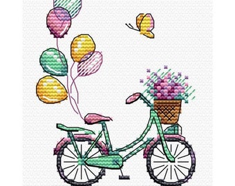 Cross Stitch Kit Bike Ride M-355