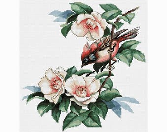 Cross Stitch Kit Bird in Flowers B299