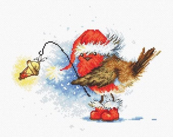 Cross stitch kit Bird with lamp B1152