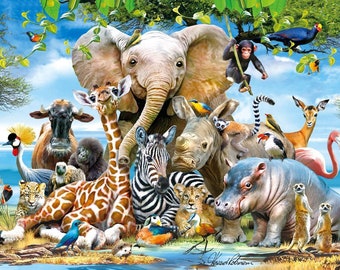 AFRICAN SMILE Super 3D Puzzle 63 Pieces