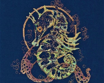 Cross Stitch Kit Sea Horse AH-071