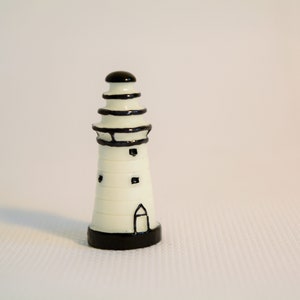 1 Pc White Lighthouse Miniature Fairy Garden Home Houses Decoration Mini Craft