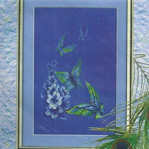 Kit Punto Croce Farfalle art. 197