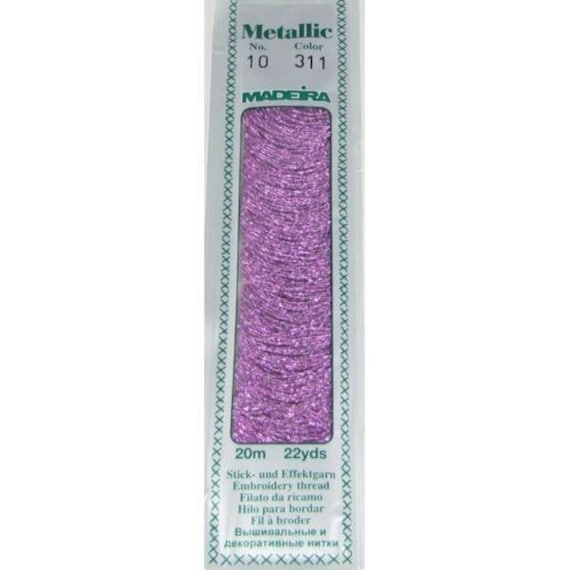MADEIRA Madeira Thread Metallic 20m art. 10 - 311, 312, 313, 315, 323, 324, 326, 327, 328, 338