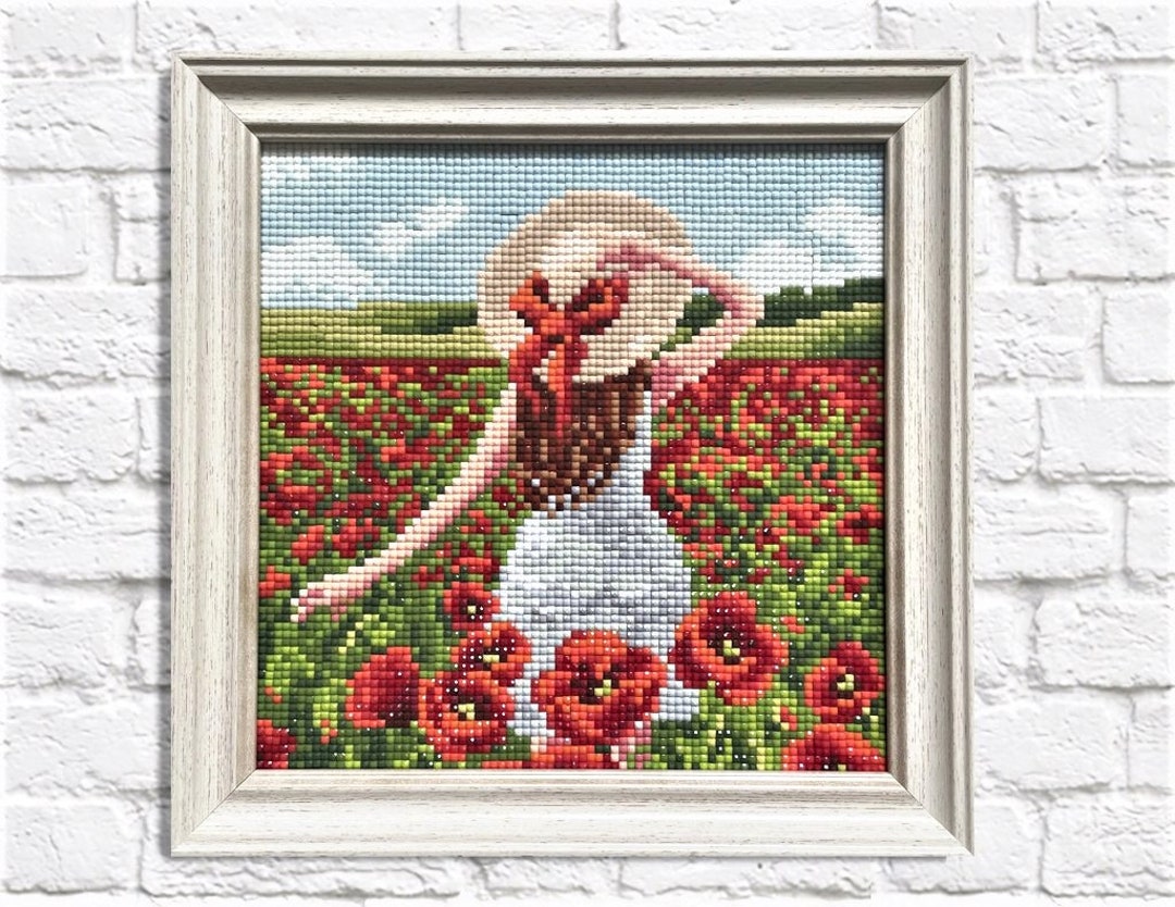 DIAMOND PAINTING KIT Poppies Field CS2627 - Etsy