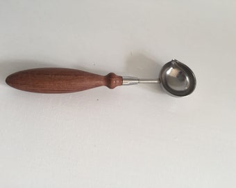 Mini Vintage Anti-Hot Sealing Wax Spoon Wood Handle Retro Wax Stamping Spoon 