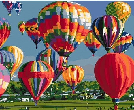 hi-dutch アート　HorizonSky Paint by Numbers Kit Conquering the Sky 40 X 50 Cm КНО2265 Framed