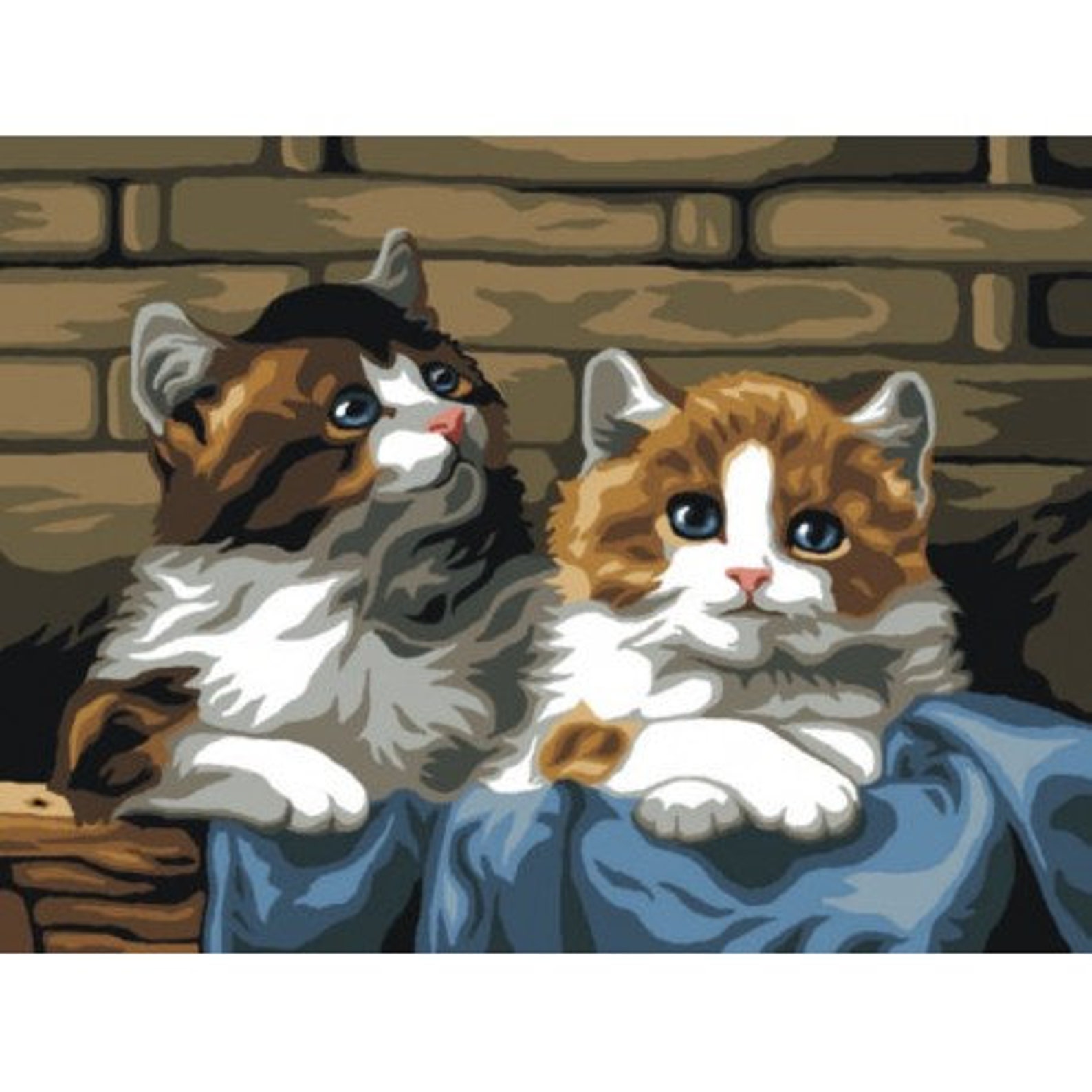 TAPESTRY CANVAS Cats 30X40cm C104J Etsy
