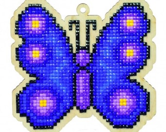 Diamond Painting Kit Plywood Kit Charm Butterfly WWP117 - Etsy