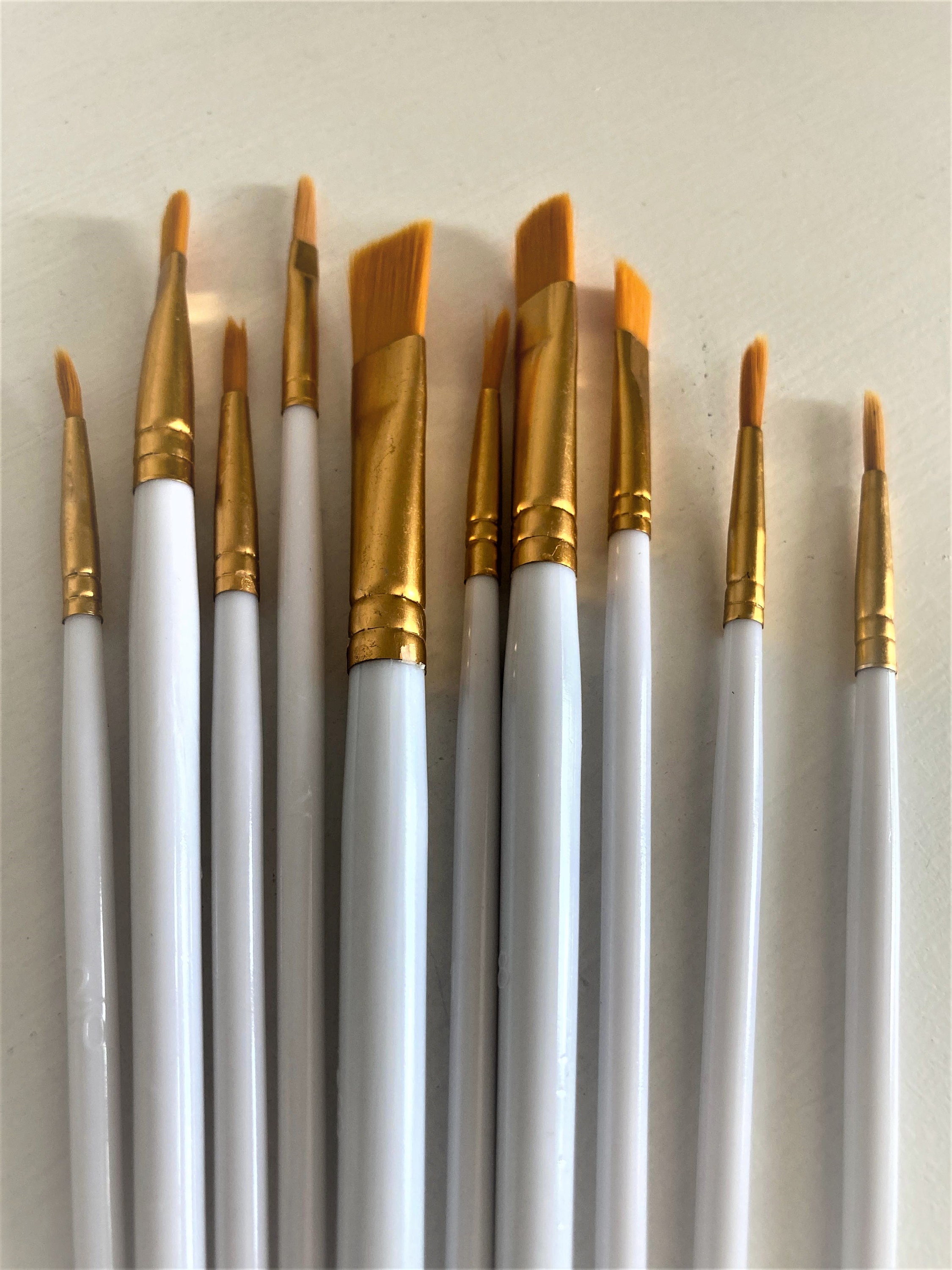 10Pcs/Set Fine Hand-painted Thin Hook Line Pen Drawing Art Pen #0 #00 #000  Paint Brush Art Supplies Nylon Brush Painting Pen