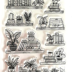 1 st boekpatronen transparant transparant siliconenstempel doe-het-zelf scrapbooking 5