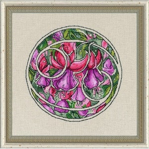 Cross Stitch Kit Flower Horoscope Cancer after Deidra Lissa's painting TSG-004