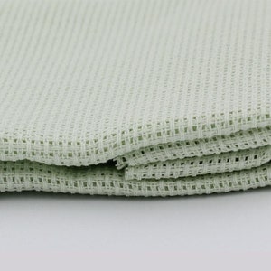 1 Pc Very light green Cotton Aida 11 count 50x50cm