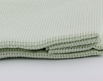 1 Pc Very light green Cotton Aida 11 count 50x50cm