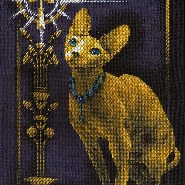 Kreuzstichpackung Goldene Serie K-0897 Ägyptische Katze