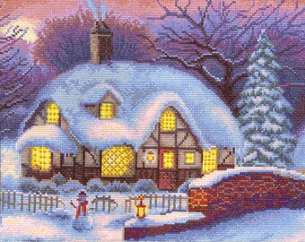 Kreuzstichset Golden Series VS-0485 Winter Cottage