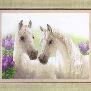 Cross Stitch Kit Lilac sunrise (horses) BT-133