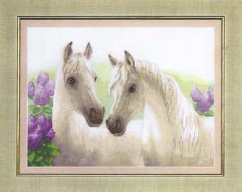 Cross Stitch Kit Lilac sunrise (horses) BT-133