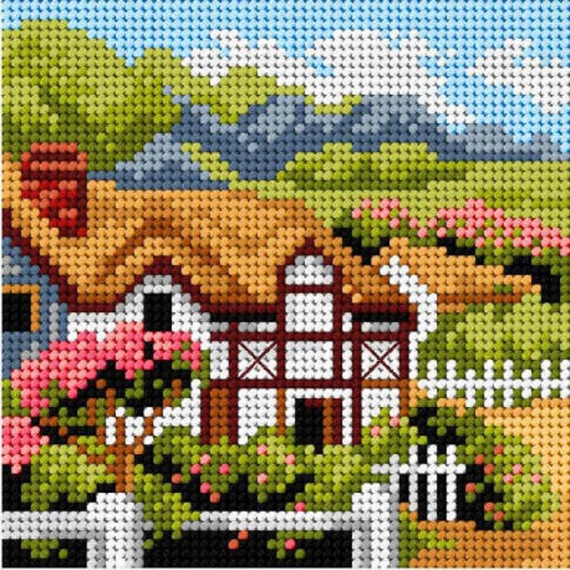 TAPESTRY CANVAS 15x15cm 2956D Etsy