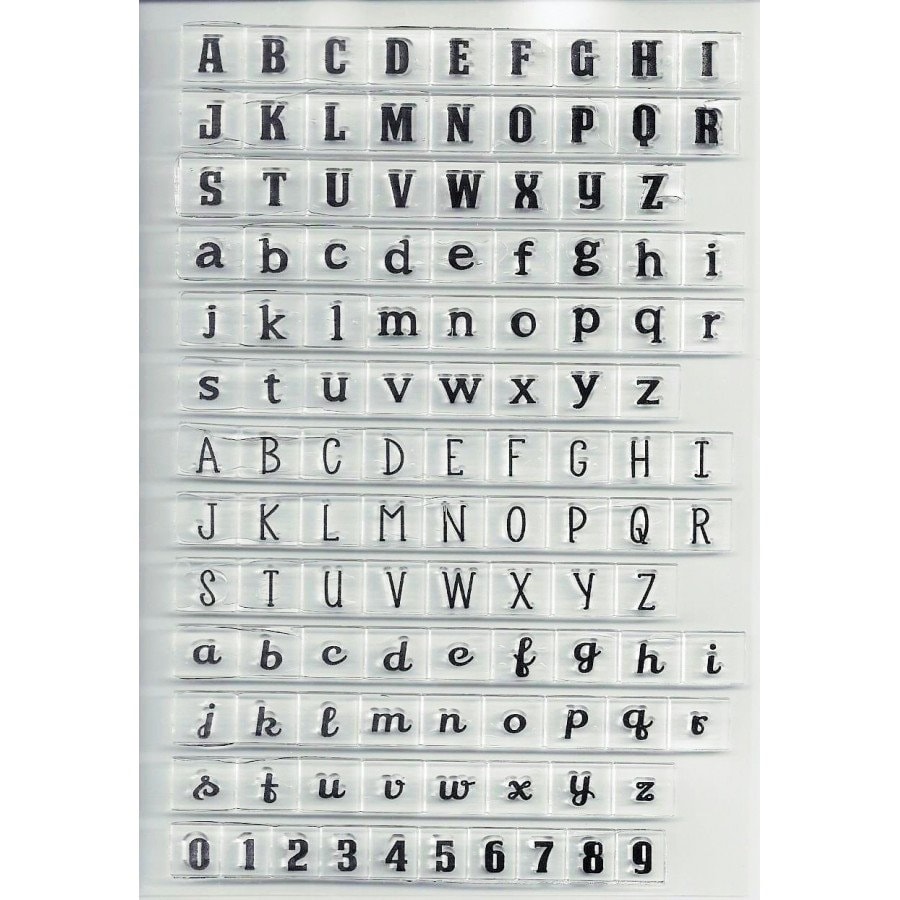 Timbri In Silicone Trasparente Per Scrapbooking - Set Tema Macchina Da Scrivere - Fai Da Te Biglietti E Album - 3