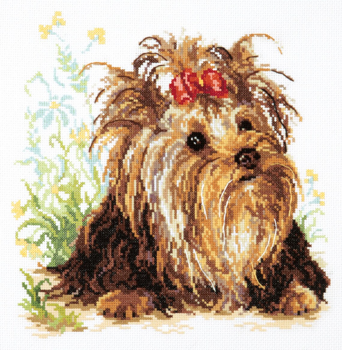 Cross Stitch Kit Yorkshire Terrier Art. 5913 Etsy